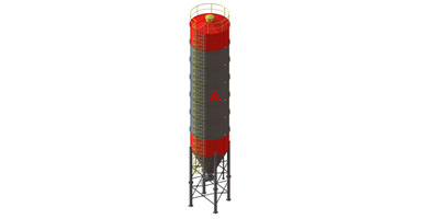 cement silo of dry mortar mix plant